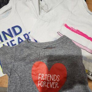Set of 3 Cat & Jack Girls Tees in sizes 6-6x
